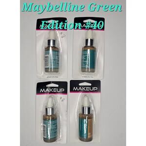 MAYBELLINE Green Edition #40 Super Drop Tinted Oil Makeup Foundation Bundle of 4
